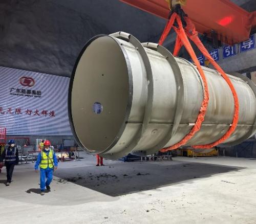 广东天泰圆满完成云浮水源山抽水蓄能项目配套防腐钢管首趟运输任务